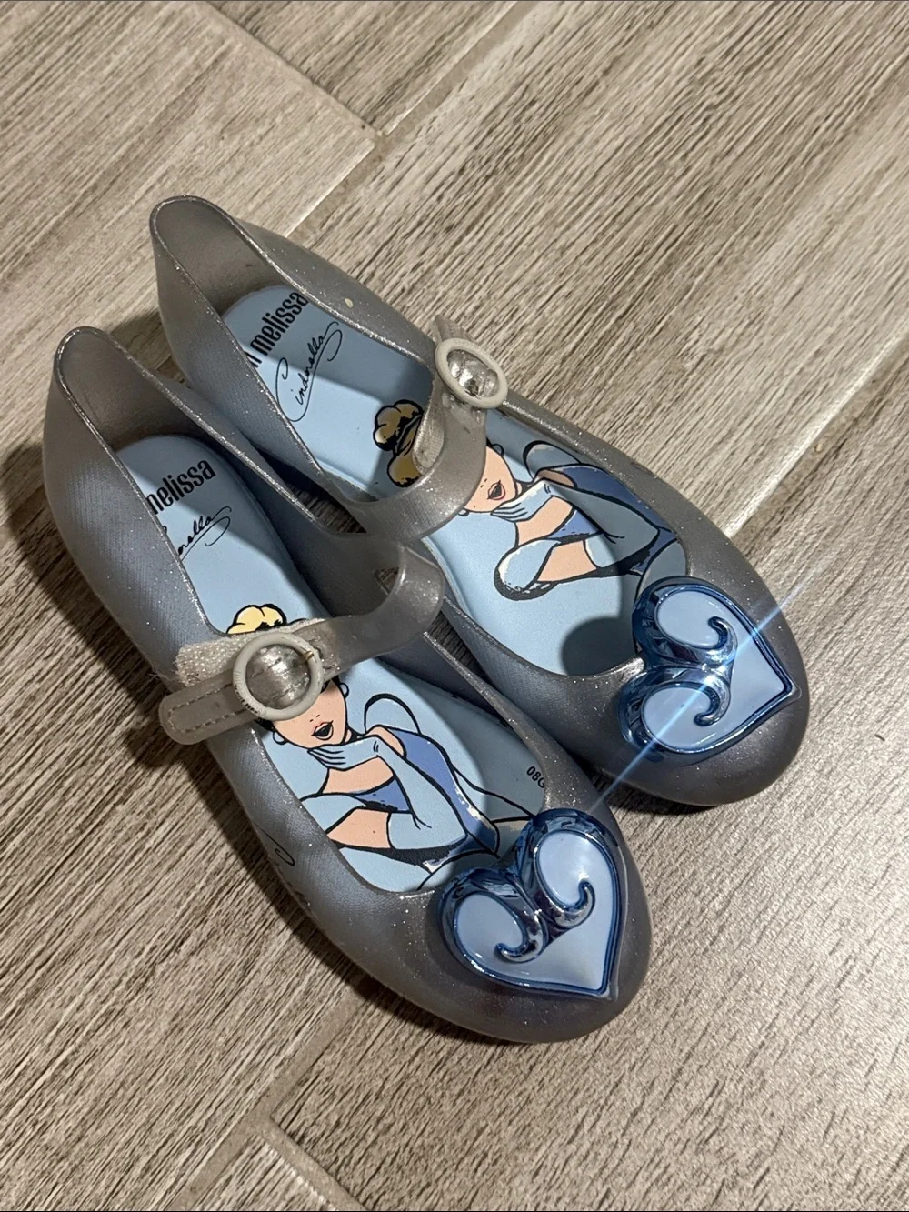 Mini Melissa Cinderella shoes size 11